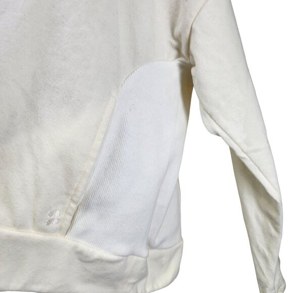 NWT Sweaty Betty Harmonise‎ Luxe Fleece White Pullover Sweatshirt Size XXL - Picture 9 of 12